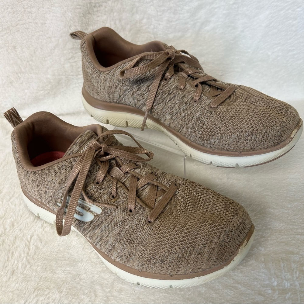 Skechers Women's Sneakers Size 7 Brown Flex Appeal Dual Lite Running